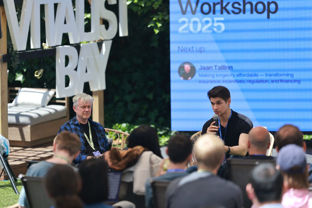 Vitalist Bay 2025 - Panel discussion on stage